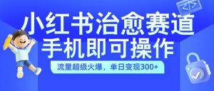 小红书治愈视频赛道，手机即可操作，流量超级火爆，单日变现300+【揭秘】-知乎者也