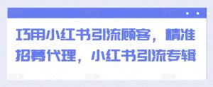 巧用小红书引流顾客,精准招募代理,小红书引流专辑-知乎者也