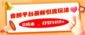音频平台最新引流玩法，0成本，日引500+【揭秘】-知乎者也