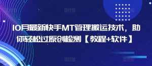 10月最新快手MT管理搬运技术,助你轻松过原创检测【教程+软件】-知乎者也