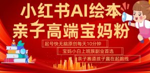 小红书AI绘本,亲子赛道高端宝妈粉,起号快,五分钟无脑原创,小白宝妈上班族轻松玩赚副业-知乎者也