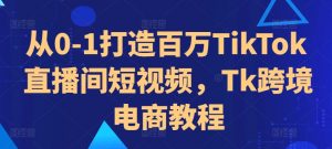 从0-1打造百万TikTok直播间短视频,Tk跨境电商教程-知乎者也