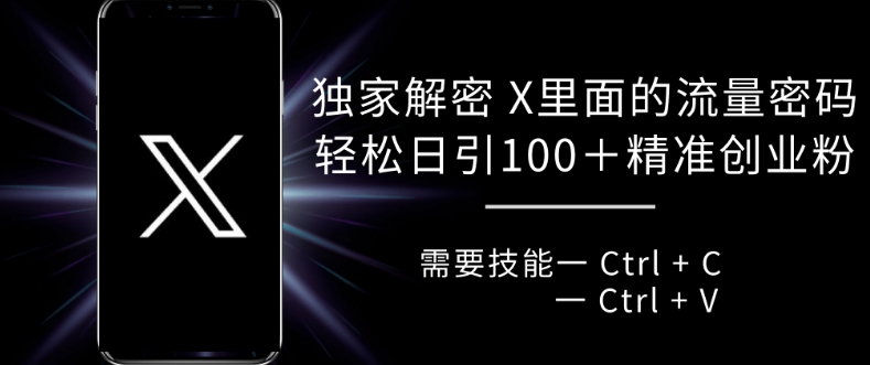 独家解密 X 里面的流量密码，复制粘贴轻松日引100+-知乎者也