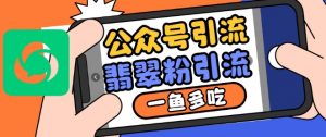 公众号利用推荐流量和搜一搜流量引流翡翠粉，一鱼多吃-知乎者也