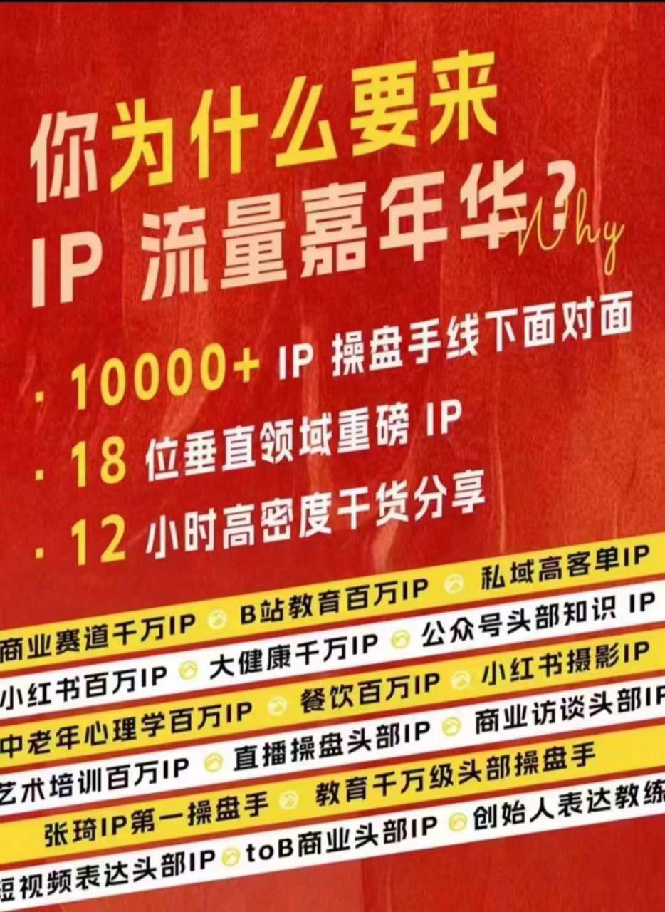 群响IP流量嘉年华,现场视频+IP江湖2024典藏版PPT-知乎者也