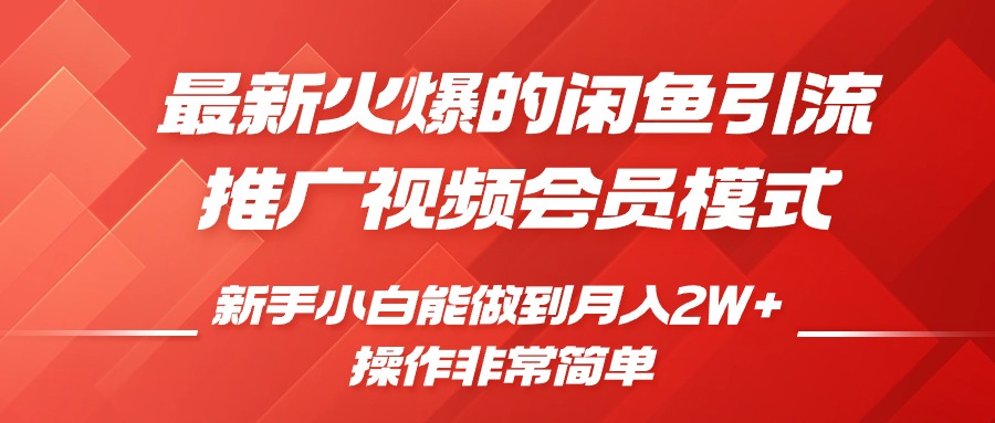 闲鱼引流推广影视会员,0成本就可以操作,新手小白月入过W+【揭秘】-知乎者也