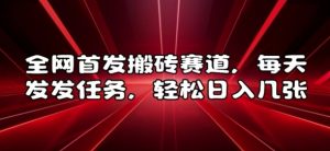 全网首发搬砖赛道，每天发发任务，轻松日入几张【揭秘】-知乎者也