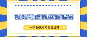 外面收费2980的项目,视频号虚拟资源掘金,一单69元单月收益过W【揭秘】-知乎者也