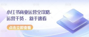小红书商业运营全攻略,运营干货 ,新手速看-知乎者也
