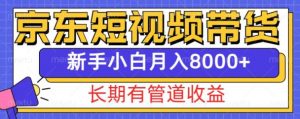 京东短视频带货新玩法,长期管道收益,新手也能月入8000+-知乎者也