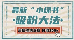 最新自动化“吸粉术”,小绿书激活私域流量,每日轻松吸引300+高质精准粉!-知乎者也