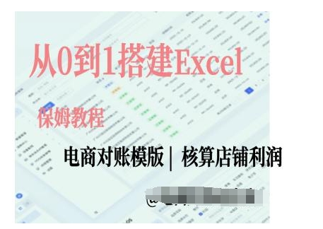 电商对账实操课从0到1搭建Excel电商对账模版-知乎者也