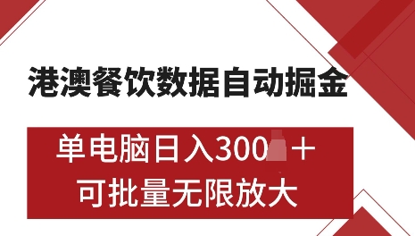 港澳数据全自动掘金,单电脑日入5张,可矩阵批量无限操作【仅揭秘】-知乎者也