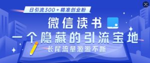 微信读书,一个隐藏的引流宝地,不为人知的小众打法,日引流300+精准创业粉,长尾流量源源不断-知乎者也