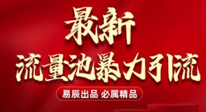 最新“流量池”无门槛暴力引流(全网首发)日引500+-知乎者也