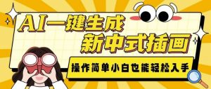 AI一键生成新中式插画, 操作简单,小白也能轻松入手-知乎者也