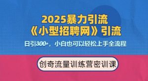 2025最新暴力引流方法,招聘平台一天引流300+,日变现多张,专业人士力荐-知乎者也