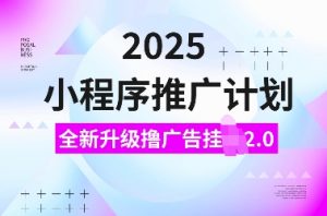 2025小程序推广计划,全新升级撸广告挂JI2.0玩法,日入多张,小白可做【揭秘】-知乎者也