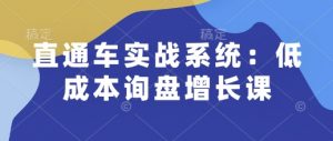 直通车实战系统：低成本询盘增长课，让个人通过技能实现升职加薪，让企业低成本获客，订单源源不断-知乎者也