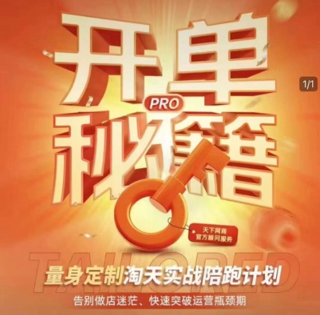 淘宝开单秘籍PRO,量身定制淘天实战陪跑计划,告别做店迷茫、快速突破运营瓶颈期-知乎者也