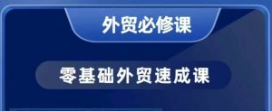 零基础外贸必修课,开发客户商务谈单实战,40节课手把手教-知乎者也