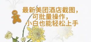 【轻云】最新美团酒店截图，可批量操作，小白也能轻松上手-知乎者也