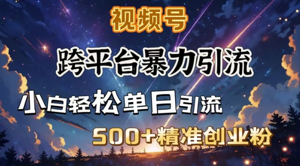 跨平台暴力引流,私域完美闭环,日引500+精准创业粉-知乎者也