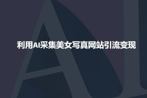 利用AI采集美女写真网站引流变现,引流嘎嘎的-知乎者也