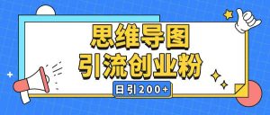 暴力引流全平台通用思维导图引流玩法ai一键生成日引200+-知乎者也