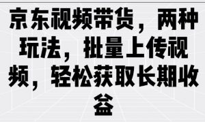 京东视频带货,两种玩法,批量上传视频,轻松获取长期收益-知乎者也