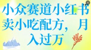 小众赛道小红书卖小吃配方,操作简单,月入过W-知乎者也