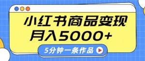 小红书字幕作品玩法,商单变现月入5k+,5分钟一条作品-知乎者也
