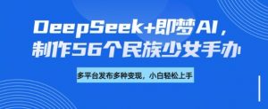 DeepSeek+即梦AI,制作56个民族少女手办,附详细教程+变现方向-知乎者也