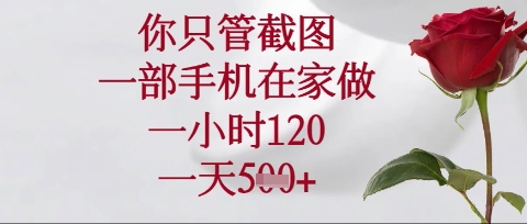 你只管截图,一部手机在家操作,一小时120.一天5张【揭秘】-知乎者也
