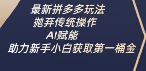 最新拼多多玩法,抛弃传统操作,AI赋能,助力新手小白获取第一桶金-知乎者也