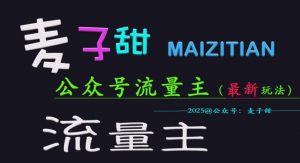 麦子甜2025公众号流量主全网最新玩法核心,手把手教学,成熟稳定,收益有保障-知乎者也