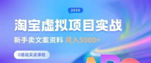 淘宝虚拟项目垂直玩法,新手卖文案资料,月入5k+-知乎者也