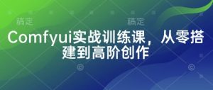 Comfyui实战训练课,从零搭建到高阶创作-知乎者也