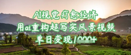 AI视觉疗愈经济:用ai重构超写实风景视频,单日变现多张-知乎者也