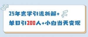 25年国学引流拆解+单日引200人+小白当天就能变现-知乎者也