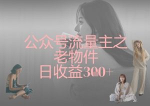 公众号流量主之老物件日收益300+-知乎者也