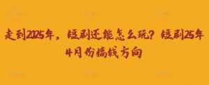 走到2025年，短剧还能怎么玩？短剧25年4月份搞钱方向-知乎者也