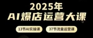2025年AI爆店运营大课,13节AI实操课+37节流量运营课-知乎者也