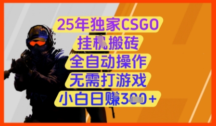 25年独家CSGO挂G搬砖,全自动操作,无需打游戏,小白日入3张+【揭秘】-知乎者也