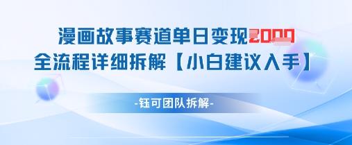 漫画故事赛道单日变现1k+全流程详细拆解-知乎者也