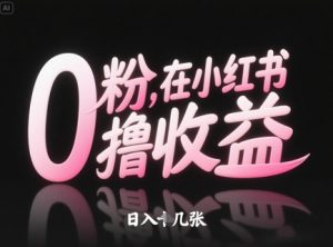 0粉在小红书撸收益,日入几张-知乎者也