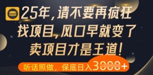 什么？25年你还在疯狂找项目做，醒醒吧，看完这些你全都懂了【揭秘】-知乎者也