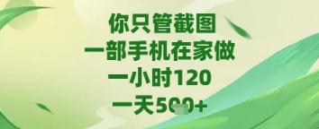 你只管截图,一部手机在家做,苹果安卓都可以,一天5张+【揭秘】-知乎者也