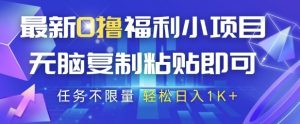 最新0撸福利小项目,抖音平台大放水,无脑复制粘贴 即可挣钱,任务不限量,轻松日入1K+【揭秘】-知乎者也
