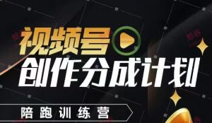 视频号创作分成计划陪跑训练营,手把手教会你如何制作视频,细水长流型项目-知乎者也